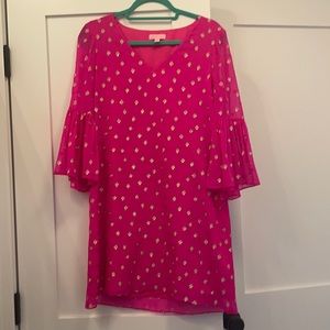 Beautiful pink and gold Lilly dress